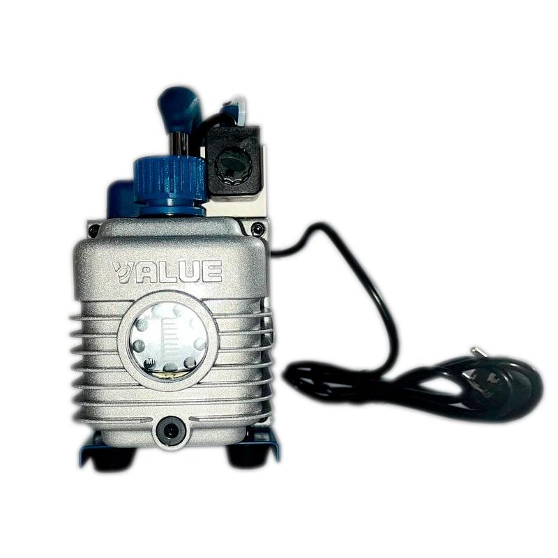 7099445324_vakuumnyj-nasos-value Вакуумный насос VALUE VI-125Y-R32 (одноступенчатый, 70 л/мин, с вакуумметром и клапаном) — изображение 2