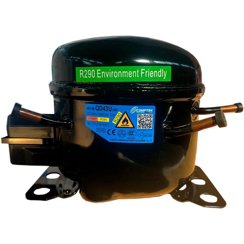 7099447832_kompressor-holodilnyj-qd Компрессор холодильный QD 43 U Comptek R290 210Вт 1/5HP герметичный поршневой LBP 220В