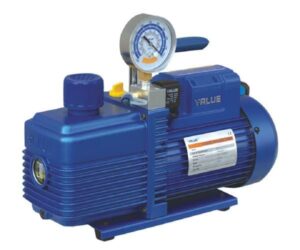 Вакуумный насос VALUE VI-260 SV (двухступенчатый, 142 л/мин, с вакуумметром и клапаном)