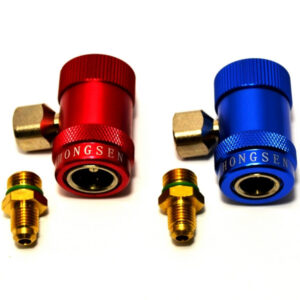 Муфта быстросъемная HongSen HS-ML-1234 / HS-MH-1234 под фреон R-1234yf с переходниками
