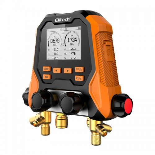 7193693246_kollektor-tsifrovoj-elitech Коллектор цифровой Elitech MS-870S-03 (Smart) манометрический Bluetooth — изображение 2