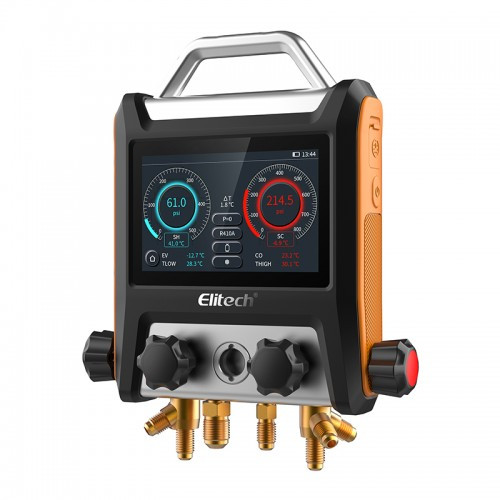 7196833364_kollektor-tsifrovoj-elitech Коллектор цифровой Elitech MS-4000 манометрический Smart Bluetooth (сенсорный, 4-х вентильный) — изображение 2