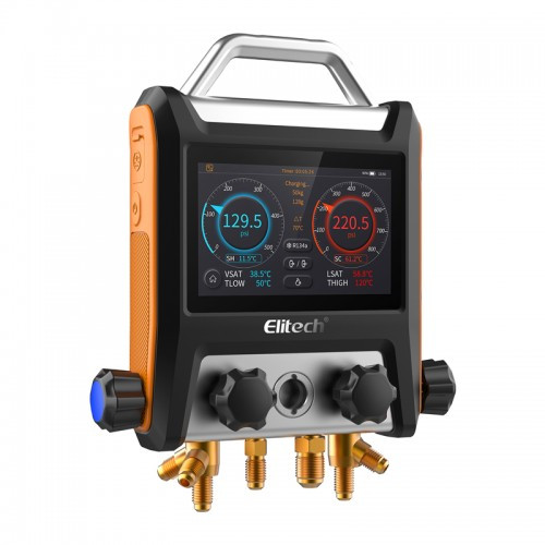 7196833371_kollektor-tsifrovoj-elitech Коллектор цифровой Elitech MS-4000 манометрический Smart Bluetooth (сенсорный, 4-х вентильный) — изображение 3