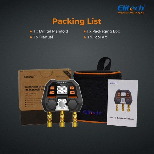 7196962949_kollektor-tsifrovoj-elitech Коллектор цифровой Elitech MS-100 манометрический Bluetooth (компактный) — изображение 6
