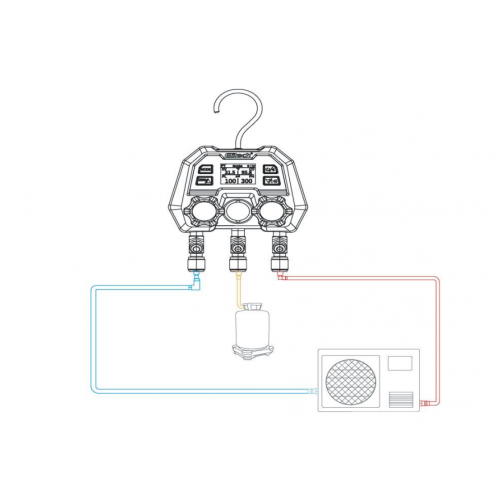 7196963153_kollektor-tsifrovoj-elitech Коллектор цифровой Elitech MS-100 манометрический Bluetooth (компактный) — изображение 4
