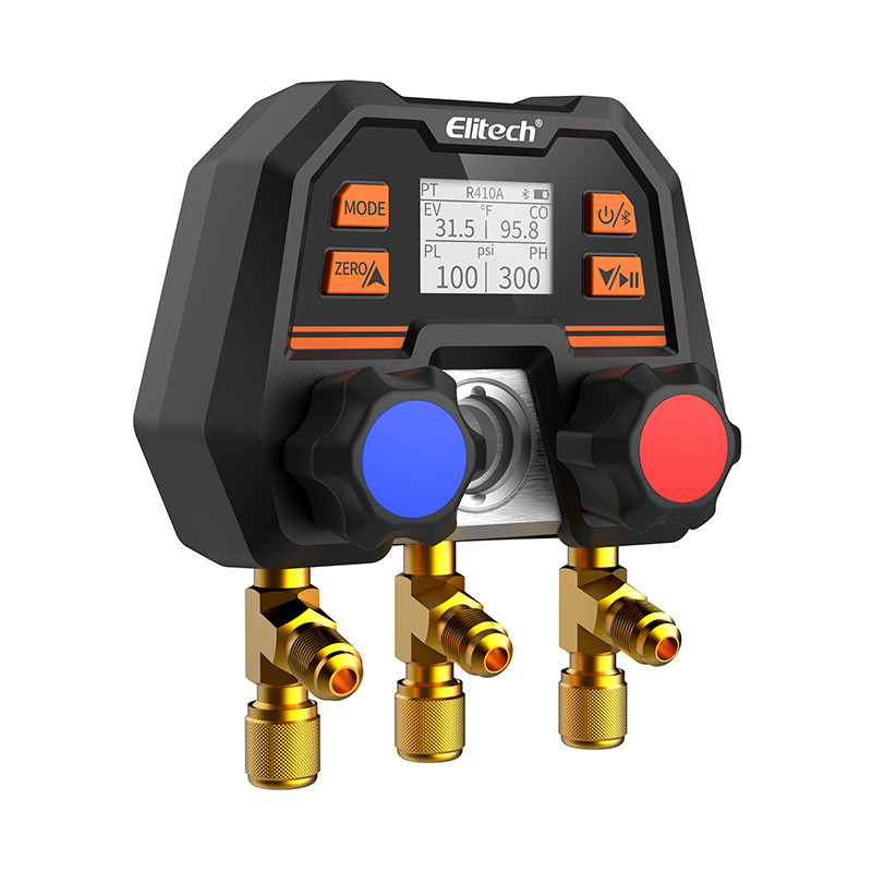 7196993070_kollektor-tsifrovoj-elitech Коллектор цифровой Elitech MS-100 манометрический Bluetooth (компактный) — изображение 3