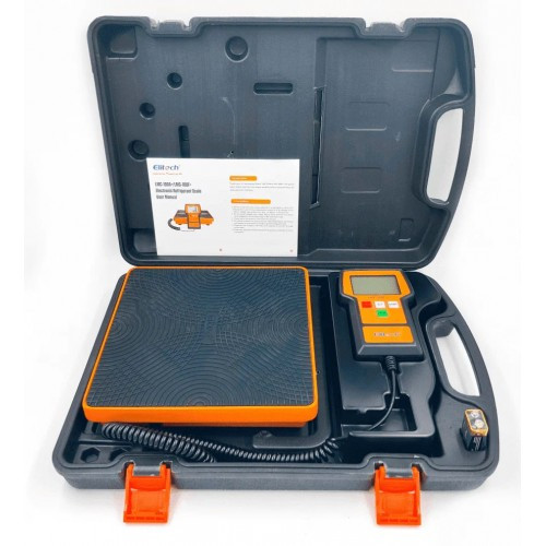 7208095308_vesy-dlya-zapravki Весы для заправки фреона Elitech LMC-100F+ (50 кг, точность 2 г, с пультом)