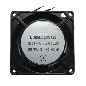 Вентилятор осевой 80х80х25 (220V, втулка)