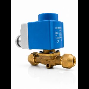 Вентиль соленоидный HongSen EVR6-4 1/2" SAE, под гайку, R22/R134/R404