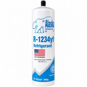 Фреон R-1234YF (нетто 900 г) ALASKA USA Standard — многоразовый баллон под шланг